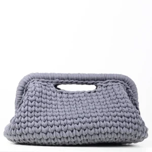 Big Dark Gray Clutch Bag