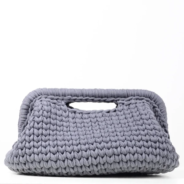 Big Dark Gray Clutch Bag
