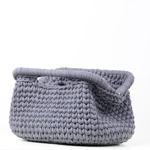 Big Dark Gray Clutch Bag