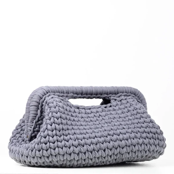 Big Dark Gray Clutch Bag