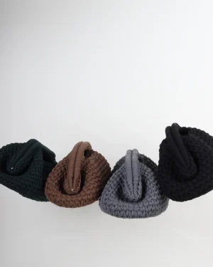 Big Dark Gray Clutch Bag