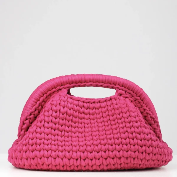 Small Fuscia Clutch Bag