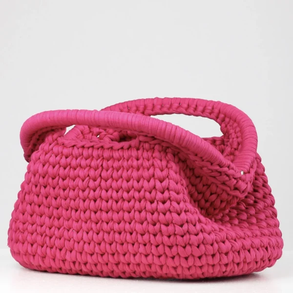 Small Fuscia Clutch Bag