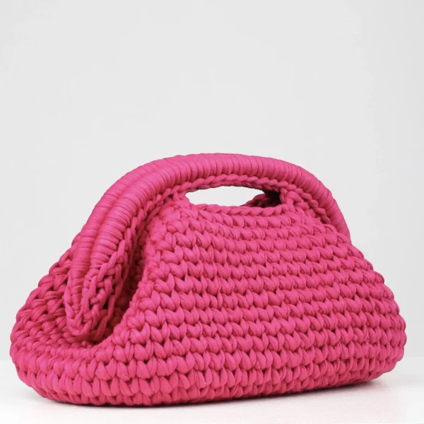 Small Fuscia Clutch Bag