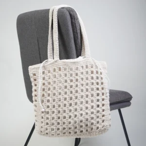 Square Off White Tote