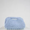 Small Baby Blue Glittery Clutch